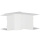 Inneneck PVC (40 x 60 - 60 x 110/verschiedene Farben) 40 x 60 reinweiß
