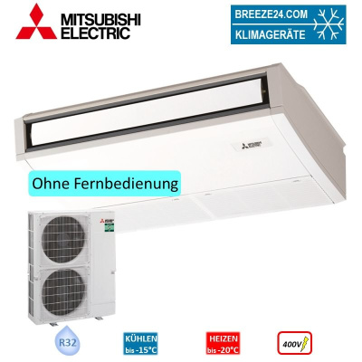 Mitsubishi Electric Set Deckenunterbaugerät PCA-M140KA2 + PUZ-ZM140YKA2 13,4 kW 135 - 140m² R32 400V