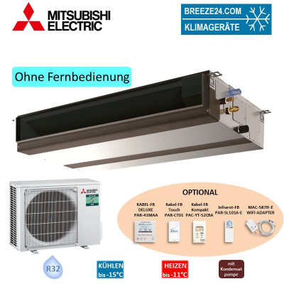 Mitsubishi Electric Set Kanaleinbaugerät 3,6 kW - PEAD-M35JA2 + PUZ-ZM35VKA2 35 - 40 m² | R32