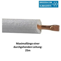 1/2" (12,7mm) Einzel-Kältemittelleitung isoliert