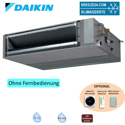 Daikin Kanalgerät 5,7 kW - FBA60A9 R32 oder R410A | Raumgröße 60 - 65 m²