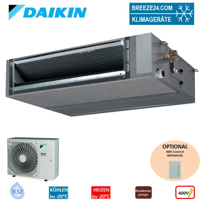 Daikin Set Kanalgerät 13,4 kW - FBA140A + RZAG140NY1 400V (Fernbedienung wählbar) R32 Klimaanlage