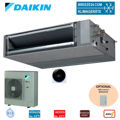 Daikin Set  Kanalgerät13,4 kW - FBA140A + RZASG140MY1 400V (Fernbedienung wählbar) R32 Klimaanlage