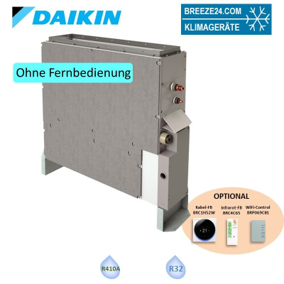Daikin Truhengerät ohne Verkleidung 6,0 kW - FNA60A9 für 1 Raum mit 60 - 65 m² | R32 oder R410A