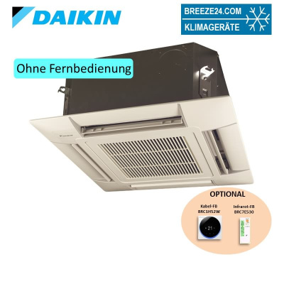 Daikin 4-Wege-Deckenkassette 1,5 kW - FWF02BT + BYFQ60B3 Euroraster wassergekühlt Klimaanlage