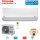Toshiba Set Wandgerät Super Daiseikai 2,5 kW RAS-10PKVPG-E-WIFI + RAS-10PAVPG-E WiFi | Raum 25 - 30 m²