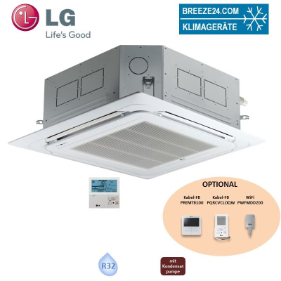 LG Electronics 4-Wege Deckenkassette 2,1 kW - MT08R NR0 mit Blende PT-QAGW0 (Nur Multisplit) R32