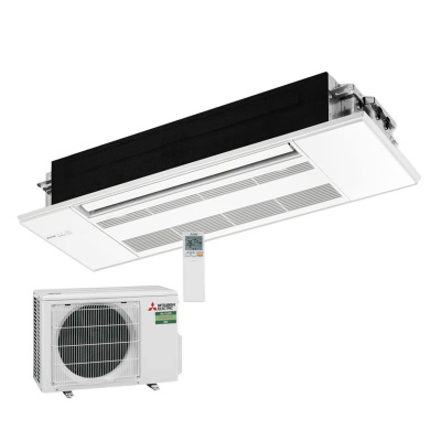 Mitsubishi Electric Set 2,5 kW - MLZ-KP25VF 1-Wege-Deckenkassette + Blende MLP-444W + SUZ-M25VA R32