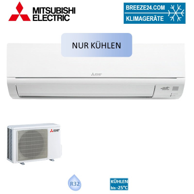 Mitsubishi Electric Set MSY-TP50VF + MUY-TP50VF Wandgerät für Serverraum 50 - 55 m² | 5,0 kW | R32
