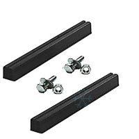 Aufstellbalken Set SB-1000 Kunststoff schwarz 1000mm...