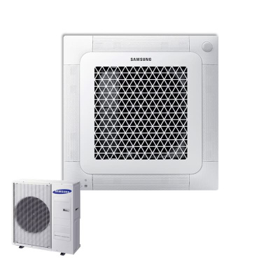 Samsung Set 2,6 kW - AC 026 RNNDKG Mini-Kassette Wind-Free + Blende PC4SUFMAN + AC 026 RXADKG R32 Klimaanlage BAC/NASA