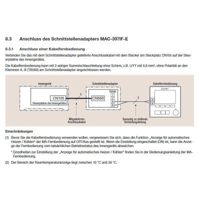 Mitsubishi Electric PAR-42MAAB Deluxe Kabelfernbedienung für R32 mit Buzzer