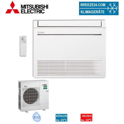 Mitsubishi Electric Set Kompakt Truhengerät 5,0 kW MFZ-KT50VGK + SUZ-M50VA Raumgröße 50 - 55 m² | R32