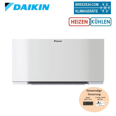 Daikin Altherma HPC FWXV10ABTV3 Wärmepumpenkonvektor 1.96 kW Truhengerät | Anschlüsse links