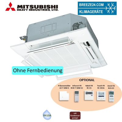 Mitsubishi Heavy 4-Wege-Deckenkassette 4,5 kW - FDT45KXZE1 Komfortpaneel KX R410A