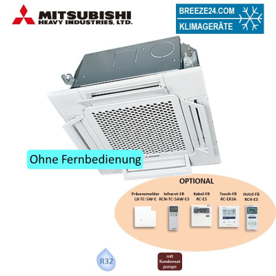 Mitsubishi Heavy FDTC60VH 4-Wege-Deckenkassette Euroraster Komfortpaneel TC-PSAE-5AW-E 5,6 kW