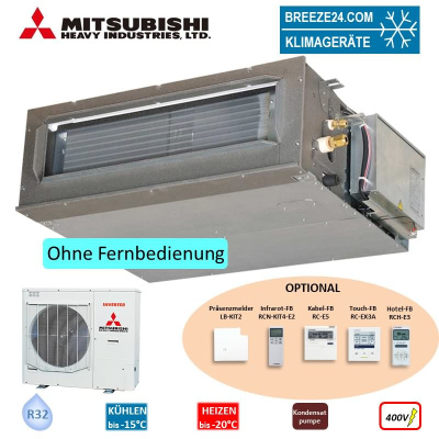 Mitsubishi Heavy Set Kanalgerät 12,5 kW - FDUM125VH + FDC125VSA-W 400V R32 Klimaanlage