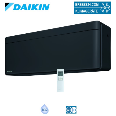 Daikin Wandgerät 5,0 kW Stylish WiFi schwarz FTXA50CB/BB | Raumgröße 50 - 55 m² | R32