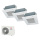 Mitsubishi Heavy Set 3 x 4-Wege-Deckenkassette Standardpaneel 2 x FDTC25VH1 + FDTC35VH1 + SCM60ZS-W
