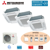 Mitsubishi Heavy Set 3 x 4-Wege-Deckenkassette...
