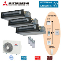 Mitsubishi Heavy Set 3 x Kanalgeräte 2,5 kW -...