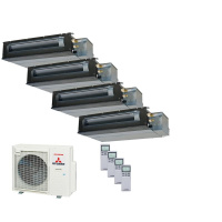 Mitsubishi Heavy Set 4 x Kanalgeräte 2,5/3,5 kW 2 x...