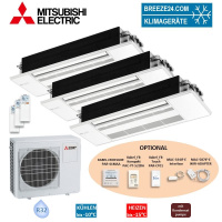 Mitsubishi Electric1-Wege-Deckenkassette Set 2,5/3,5 kW 2...