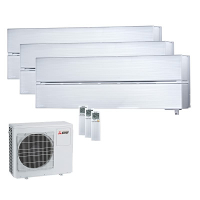 Mitsubishi Electric Set 3 Wandgeräte Diamond WiFi 2x2,5/3,5 kW MSZ-LN25VG2V+MSZ-LN35VG2V +MXZ-3F68VF