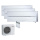 Mitsubishi Electric Set 3 Wandgeräte Diamond WiFi 2,5 kW MSZ-LN25VG2V + MXZ-3F68VF R32 Klimaanlage