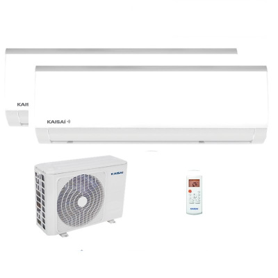 Kaisai Set 2 Wandgeräte Fly 2,6 kW 2 x KWX-09KRHI + K20E-18HFN32H R32 Klimaanlage