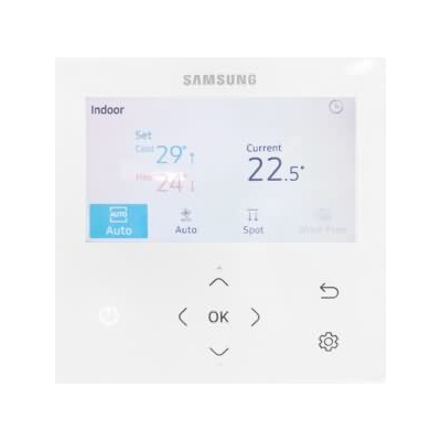 Samsung 1-Weg-Deckenkassette AJ 026 TN1DKG + Blende PC1NWFMAN Wind-Free (Nur Multisplit/NASA) R32 2,6 kW + IR-FB AR-EH03E