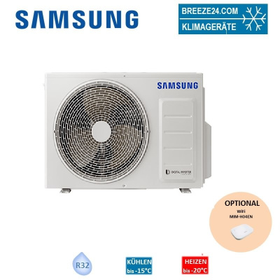 Samsung Außengerät 2,6 kW - AC026RXADKG für 1 Innengerät | 25 - 30 m² | NASA | R32