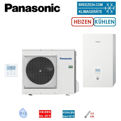 Panasonic Set Aquarea LT Generation J WH-UD07JE5 + WH-SDC0709J3E5 Hydromodul | 7 kW | Heizstab 3 kW