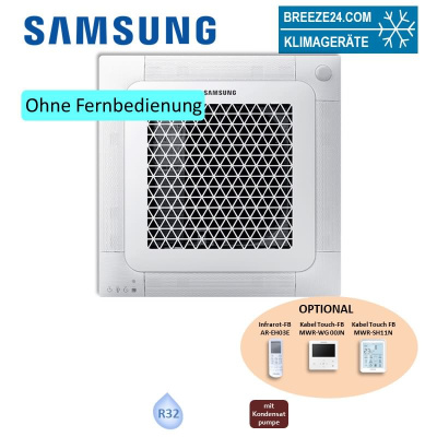 Samsung AC 100 RN4DKG Wind-Free Deckenkassette 840 x 840 + Blende PC4NUFMAN R32 (Nur Monosplit) BAC/NASA 10,0 kW