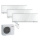 Mitsubishi Electric Set 3 Wandgeräte Premium 2,5/3,5 kW 2x MSZ-EF25VGKW + MSZ-EF35VGKW + MXZ-3F68VF3