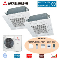 Mitsubishi Heavy Set 2 x FDTC50VH + FDC100VSA-W...