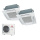 Mitsubishi Heavy Set 2 x FDTC50VH 4-Wege-Deckenkassette Komfortpaneel + FDC100VSA-W R32 400V (Simultanbetrieb)