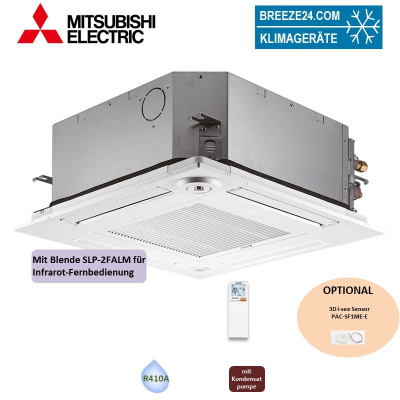 Mitsubishi Electric PLFY-P25VFM-E 4-Wege Deckenkassette Euroraster + Blende SLP-2FALM2 VRF
