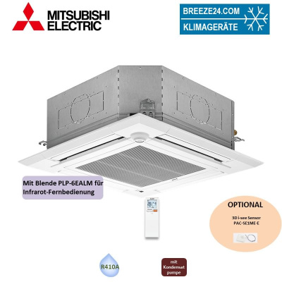 Mitsubishi Electric PLFY-M20VEM6-E 4-Wege-Deckenkassette + Blende PLP-6EALM2 VRF