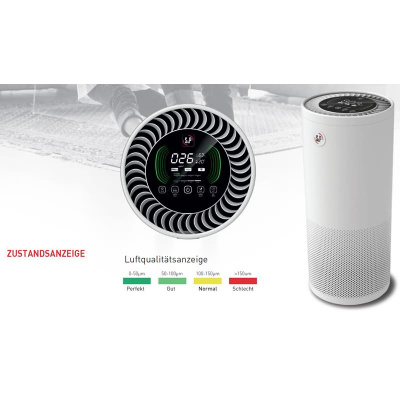 AIRPUR 360° Luftreiniger mit HEPA 13 Filter für 50 m² Fläche