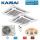 Kaisai Set 2,6 kW 2 x KCA3I-09HRG32X 4-Wege-Deckenkassette Euroraster + K20E-18HFN32H Klimaanlage