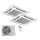 Kaisai Set 2,6 kW 2 x KCA3I-09HRG32X 4-Wege-Deckenkassette Euroraster + K20E-18HFN32H Klimaanlage