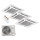 Kaisai Set 3 x 4-Wege-Deckenkassette Euroraster 3,5 kW - KCA4U-12HRG32X + K30A-27HFN32H R32