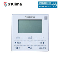 S-Klima STW-FB Touch-Kabelfernbedienung für...