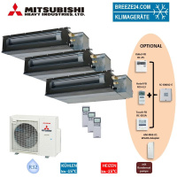 Mitsubishi Heavy Set 3 x Kanalgeräte 2,5/3,5/5,0kW...