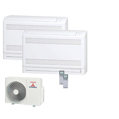 Mitsubishi Heavy Set 2 Truhengeräte 2,5/5,0kW SRF25ZS-W + SRF50ZSX-W + SCM60ZS-W R32 Klimaanlage