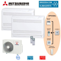 Mitsubishi Heavy Set 2 Truhengeräte 3,5kW 2 x...
