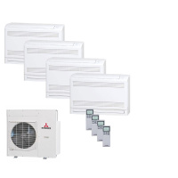 Mitsubishi Heavy Set 4 Truhengeräte 2,5/3,5/5kW...