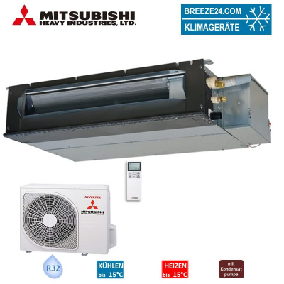 Mitsubishi Heavy Set Kanalgerät 3,5 kW - SRR35ZS-W + SRC35ZS-W2 Raumgröße 35 - 40 m² R32