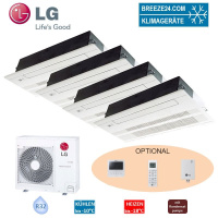 LG Set 4 x 1-Wege-Deckenkassette 2,6 kW 4 x MT09R NU1 mit...